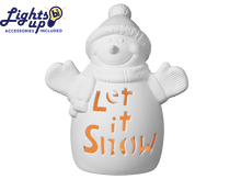 Load image into Gallery viewer, Large &#39;Let it Snow&quot; Snowman
