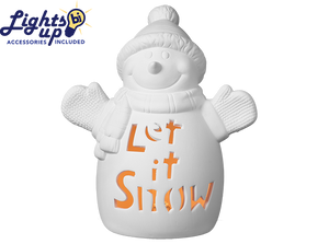 Large 'Let it Snow" Snowman