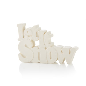 'LET IT SNOW' Word Plaque