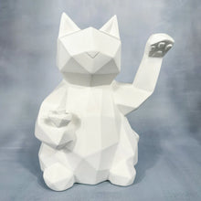 Load image into Gallery viewer, Large Faceted Lucky Cat
